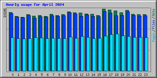 Hourly usage for April 2024